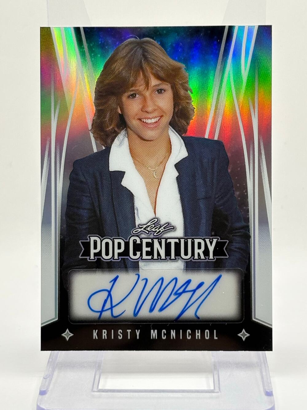 2024 Leaf Pop Century Kristy McNichol Prismatic Silver Auto 2/25 SP Empty Nest